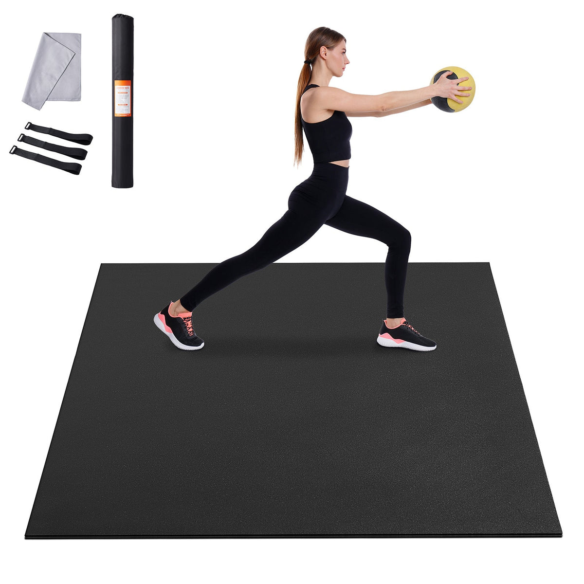 Extra-large Pilates and yoga mat compared by size for home floor practice