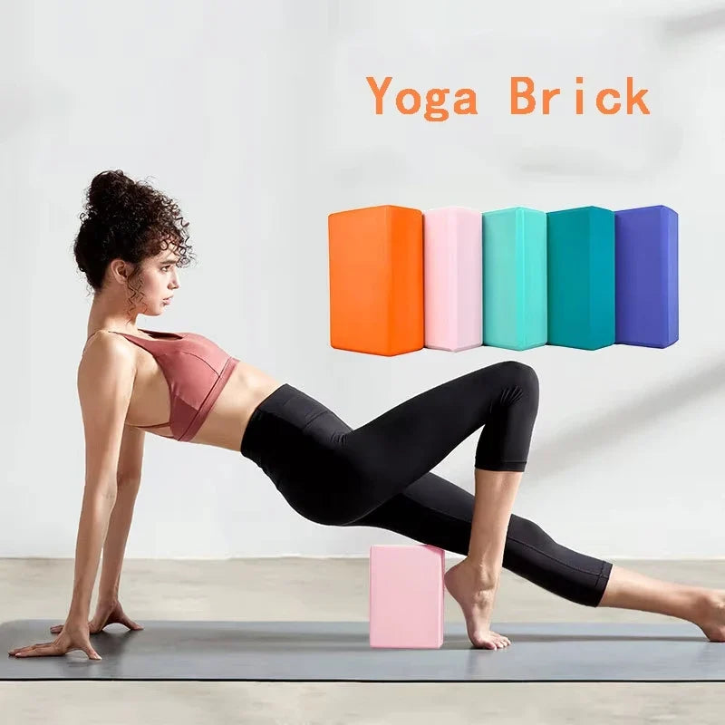 High-density foam Pilates block for stretching, balance, and home mat practice