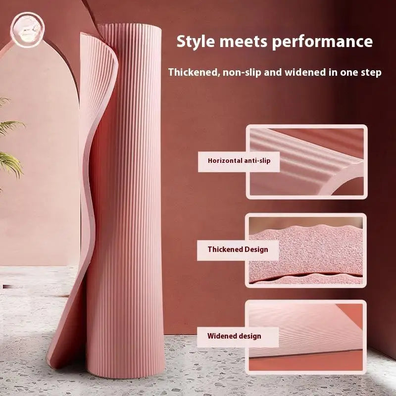 10mm non-slip Pilates mat for thick cushioning and home floor practice