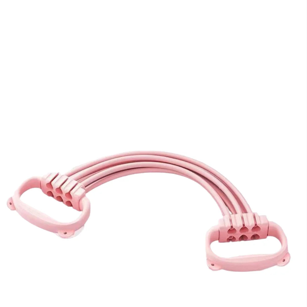 Pilates Resistance Band with Detachable Tubes & Comfort Handles – 15 to 90 lb for Full-Body Training