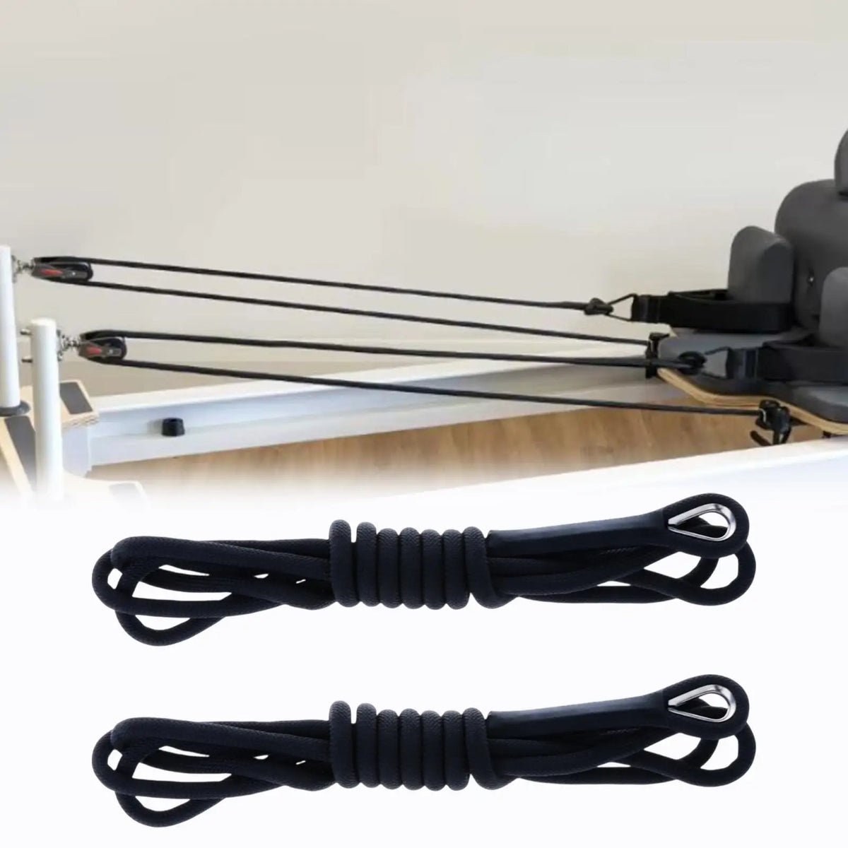 Pilates Reformer Pull Rope Belt – Professional Hardware Strap for Core Bed, Seated Balance & Wrist Training