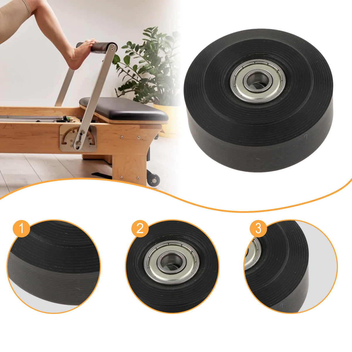 Pilates Reformer Pull Rope Belt – Professional Hardware Strap for Core Bed, Seated Balance & Wrist Training