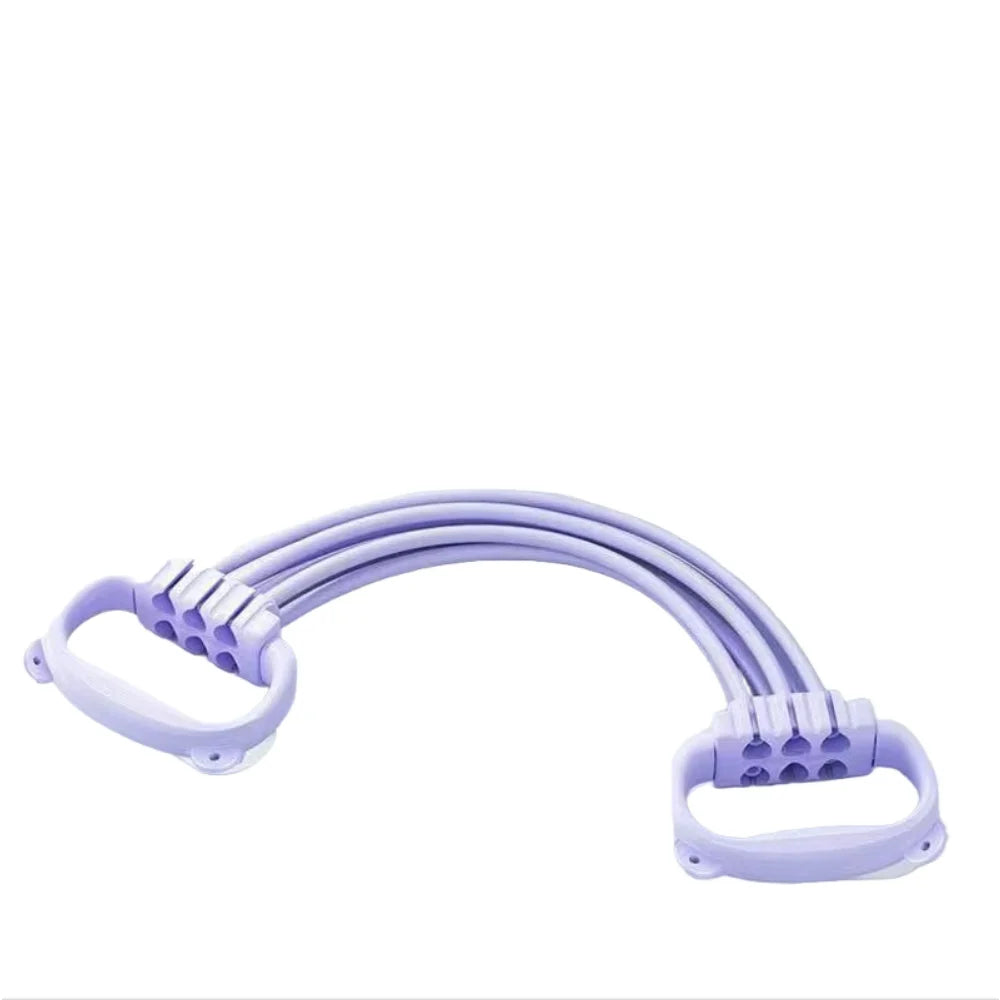 Pilates Resistance Band with Detachable Tubes & Comfort Handles – 15 to 90 lb for Full-Body Training