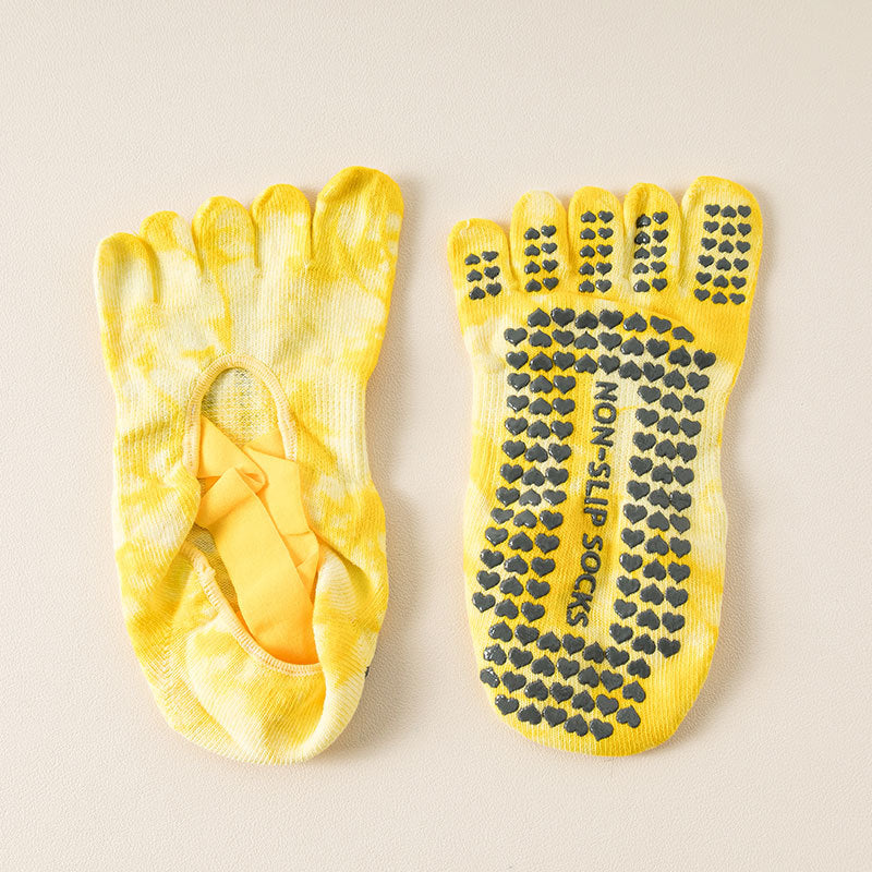Tie-Dye Five-Toe Grip Pilates Socks product image