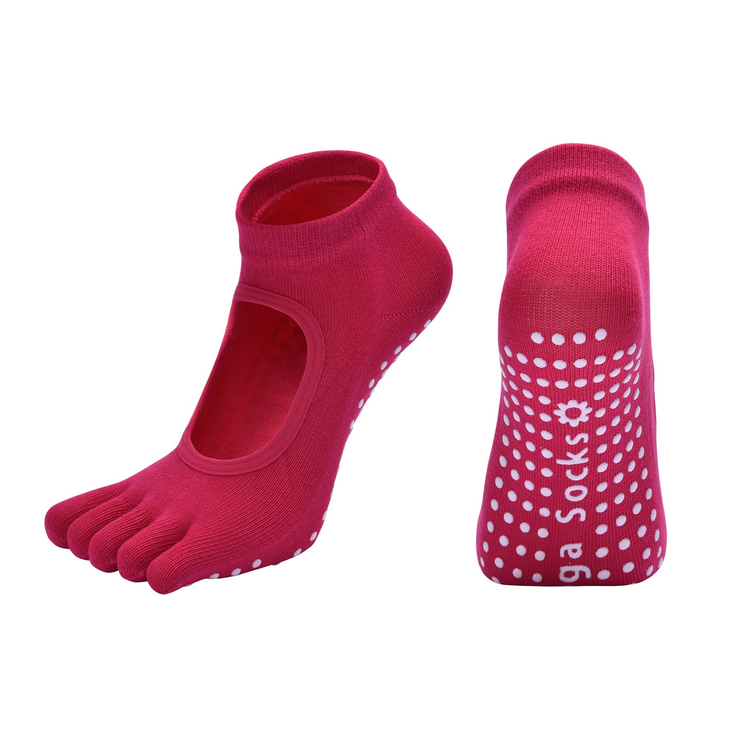 Non-Slip Half-Toe Pilates Grip Socks product image