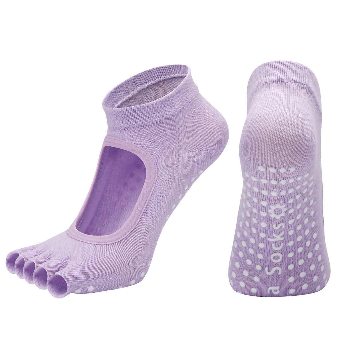 Non-Slip Half-Toe Pilates Grip Socks product image
