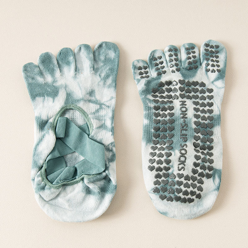 Tie-Dye Five-Toe Grip Pilates Socks product image