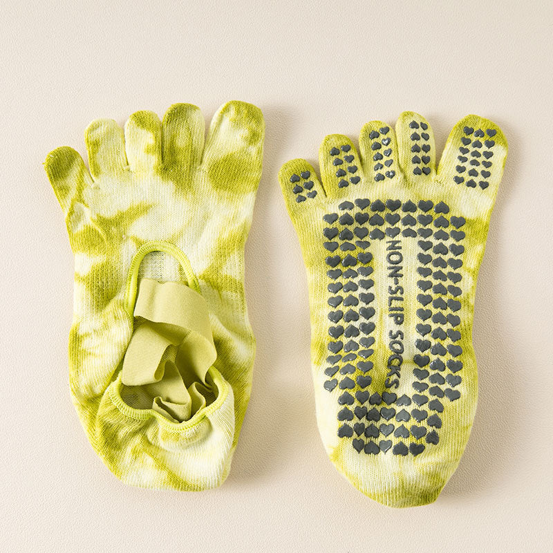 Tie-Dye Five-Toe Grip Pilates Socks product image