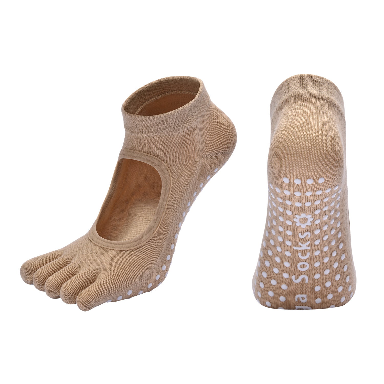 Non-Slip Half-Toe Pilates Grip Socks product image