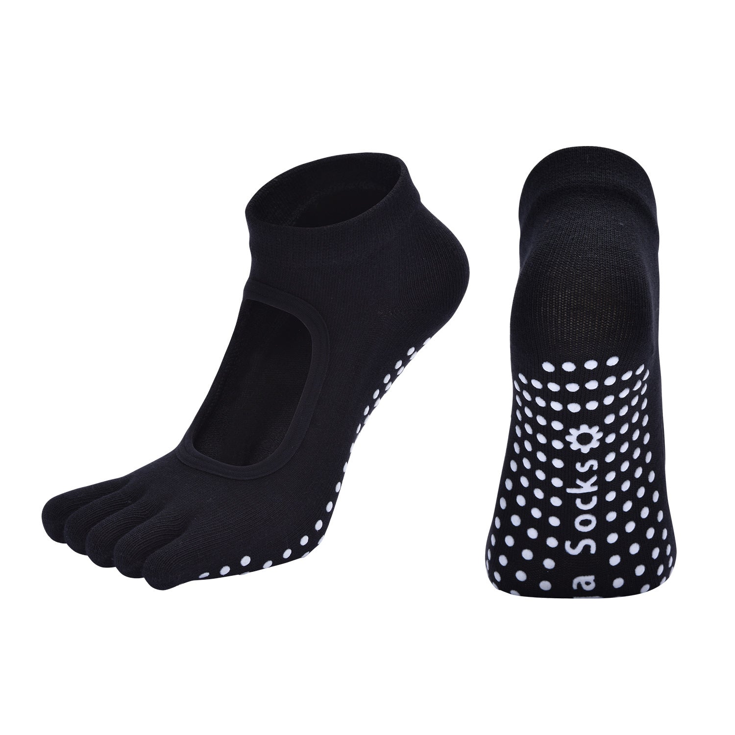 Non-Slip Half-Toe Pilates Grip Socks product image