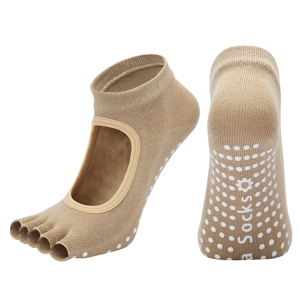Non-Slip Half-Toe Pilates Grip Socks product image