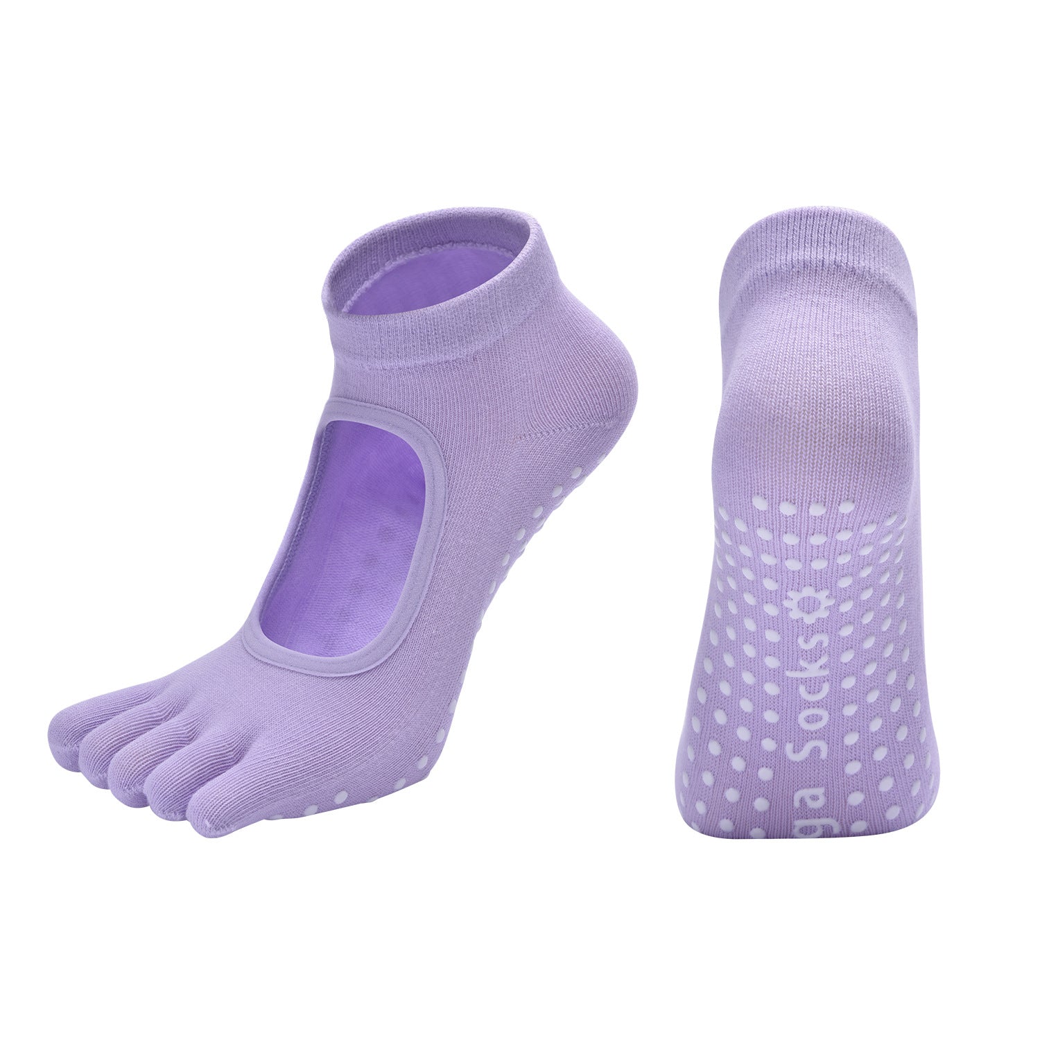Non-Slip Half-Toe Pilates Grip Socks product image