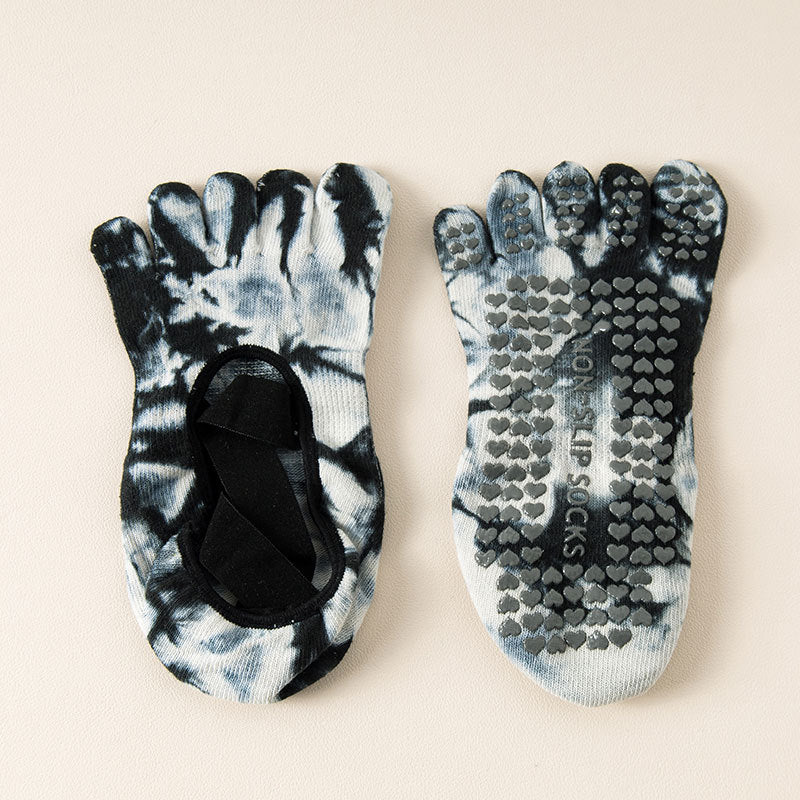 Tie-Dye Five-Toe Grip Pilates Socks product image