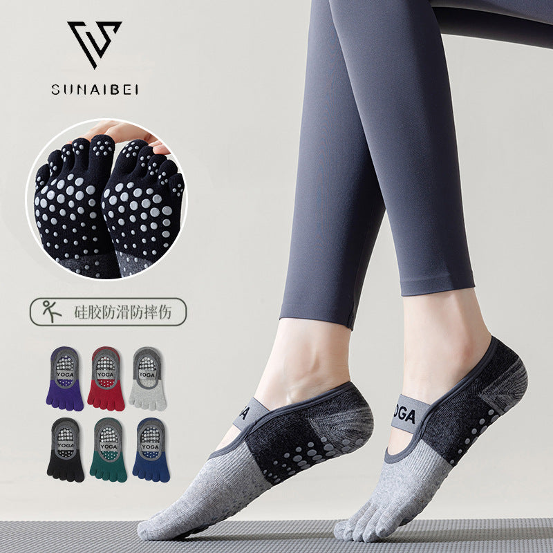 Colorblock Strap Grip Pilates Socks product image
