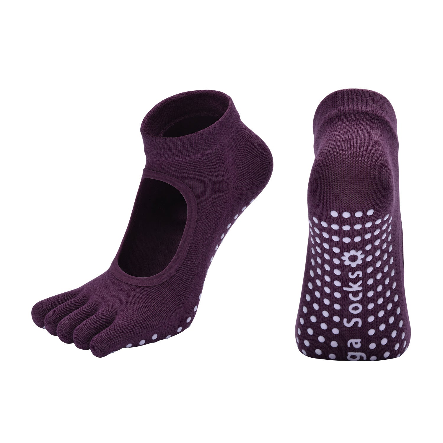 Non-Slip Half-Toe Pilates Grip Socks product image