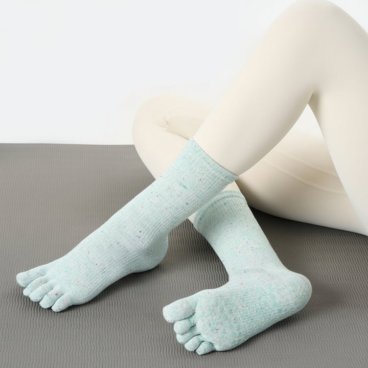 Five-toe Pilates grip socks