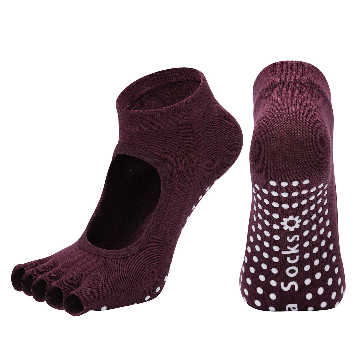 Non-Slip Half-Toe Pilates Grip Socks product image