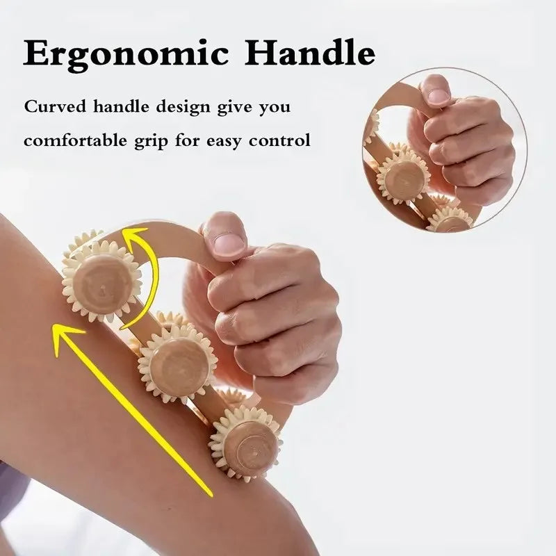 Wooden Deep Tissue Massage Roller – Muscle Relief & Recovery product image
