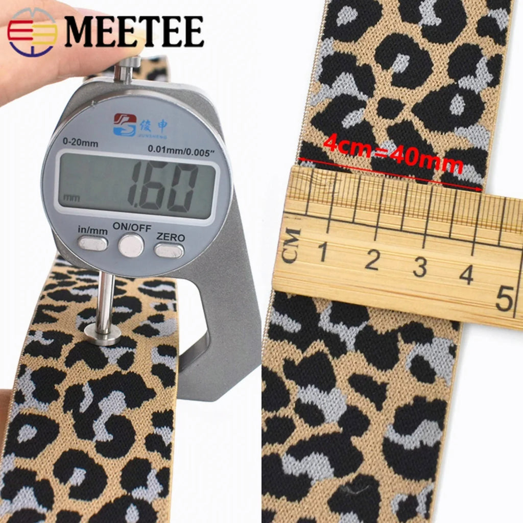 Leopard Print Elastic Resistance Band – Pilates Stretch & Workout product image