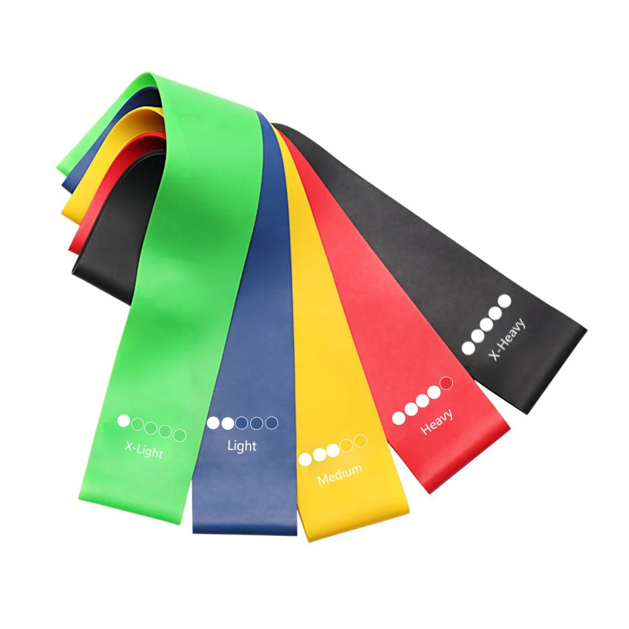 Resistance Loop Bands Set – 5 Levels for Pilates, Yoga & Home Gym Strength Training