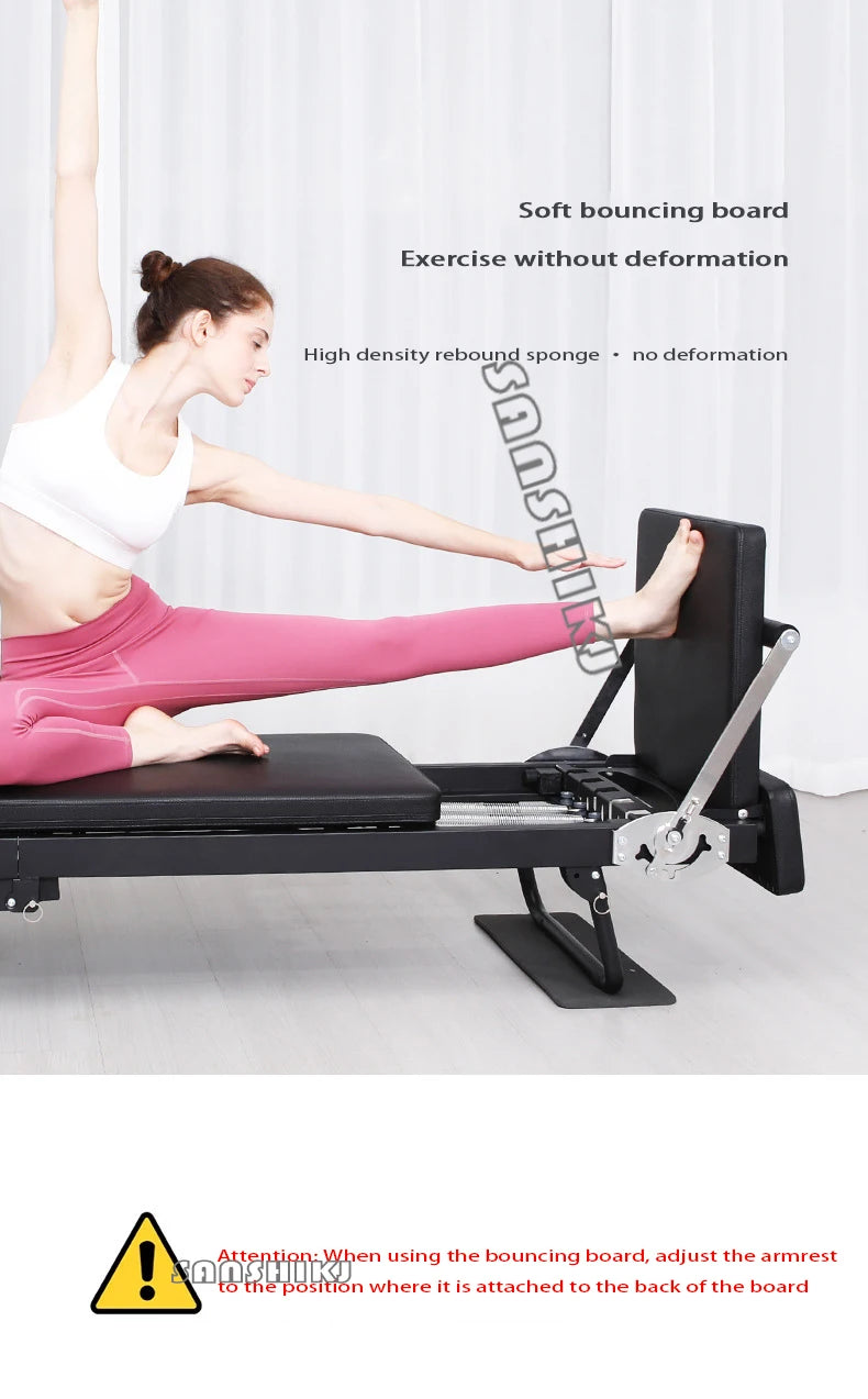 Second-Generation Folding Pilates Reformer Bed – Home Studio product image