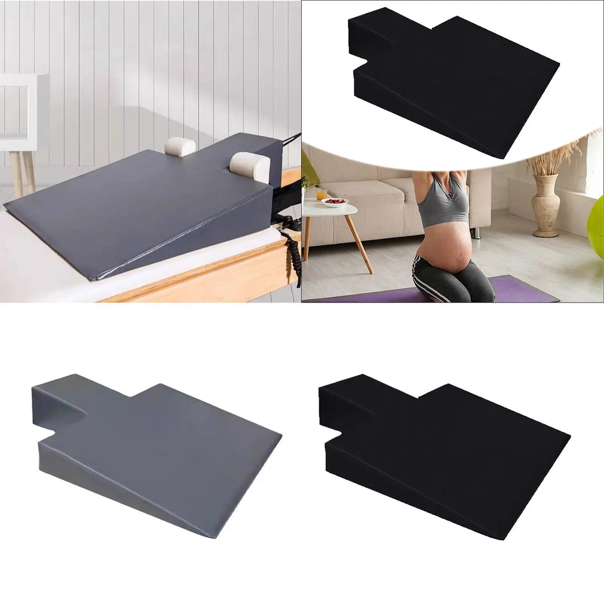 Pilates Reformer Wedge Block – High-Density Foam Support for Stretching & Core Training