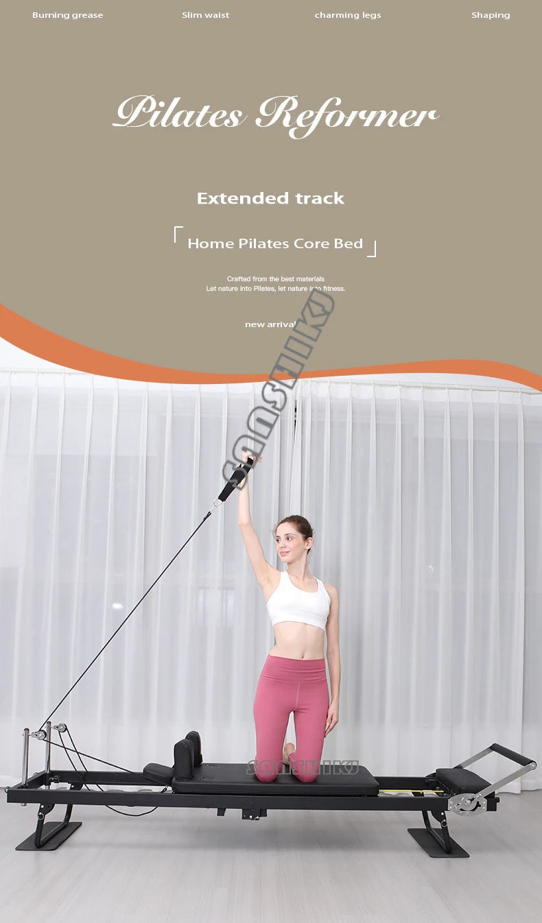Second-Generation Folding Pilates Reformer Bed – Home Studio product image