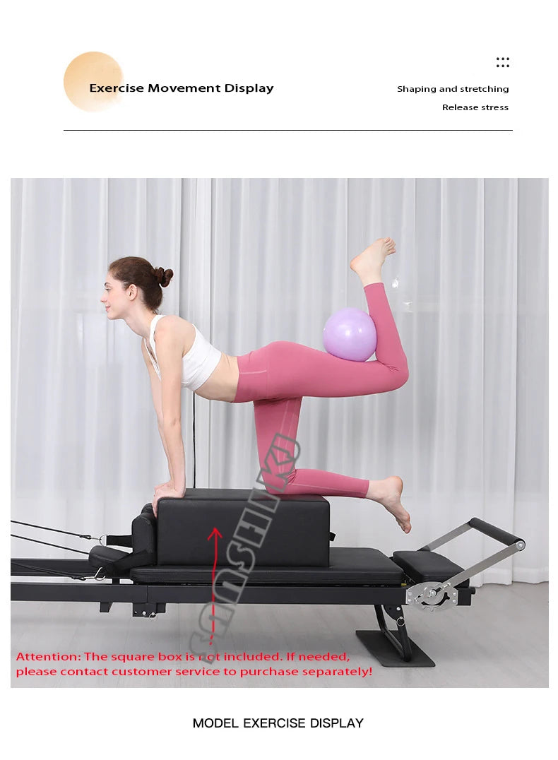 Second-Generation Folding Pilates Reformer Bed – Home Studio product image