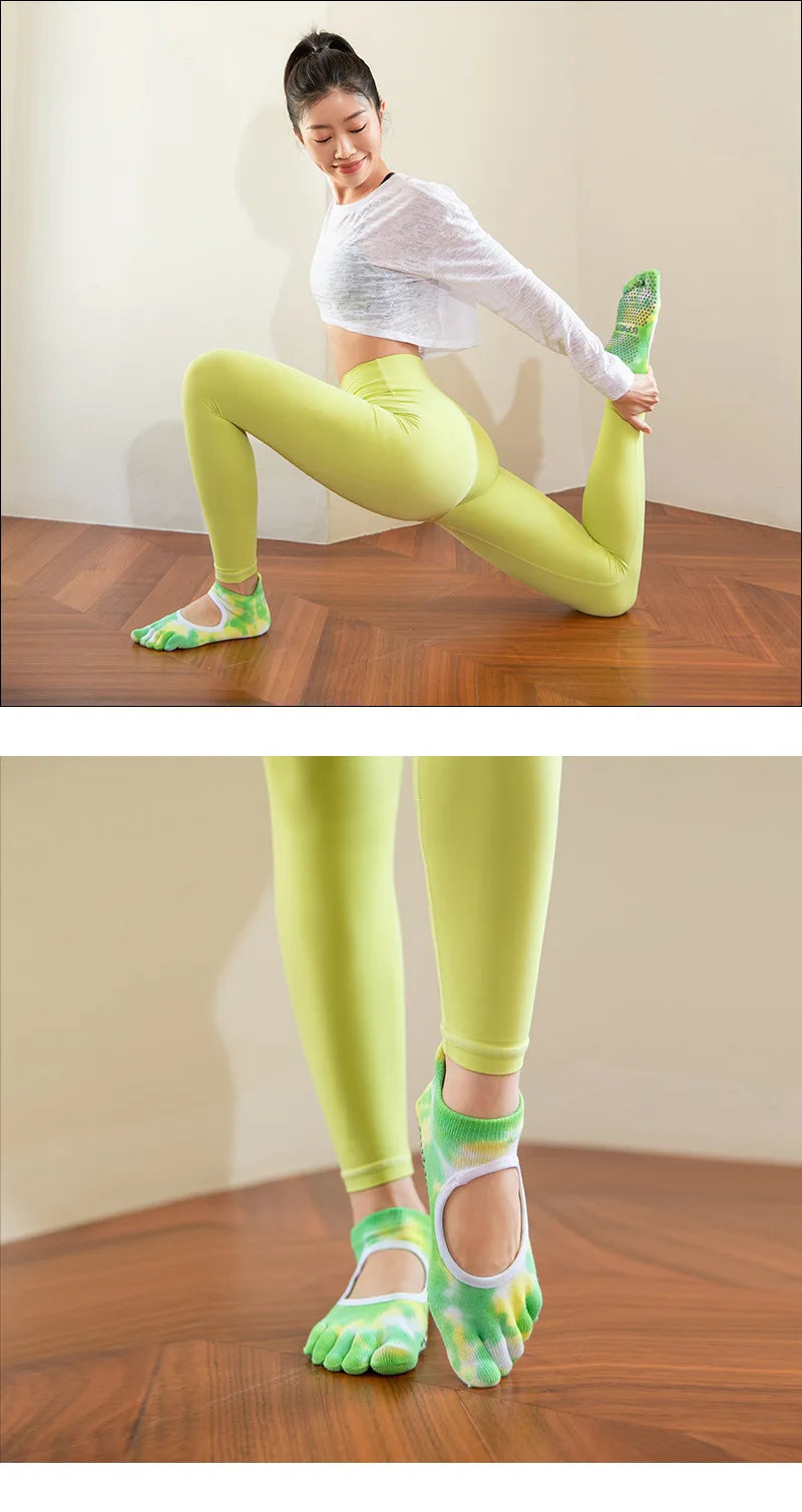 Professional Pilates Grip Socks for Women – Silicone Non-Slip product image