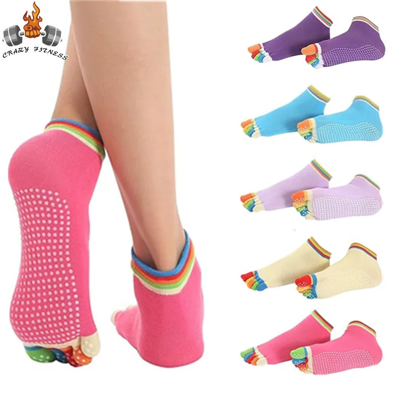 Non-Slip Yoga Grip Socks for Women – 6 Pairs Multipack product image