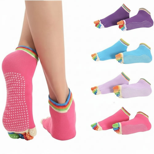Non-Slip Yoga Grip Socks for Women – 6 Pairs Multipack product image