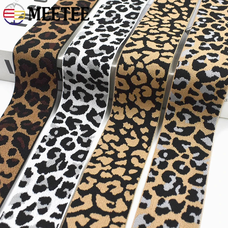 Leopard Print Elastic Resistance Band – Pilates Stretch & Workout product image