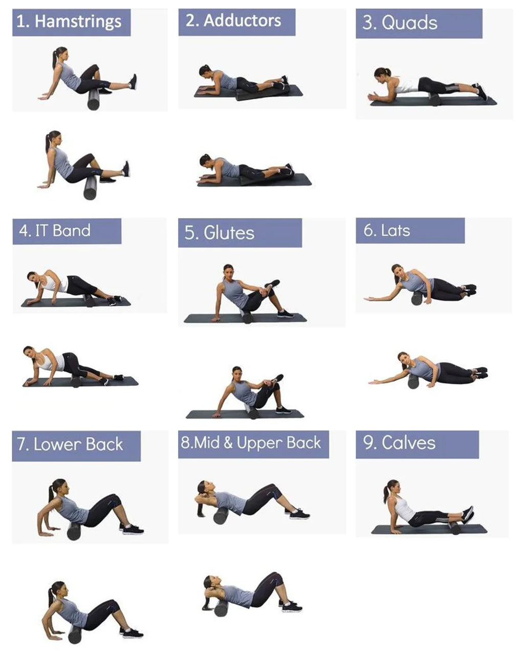 High-Density Pilates Foam Roller product image