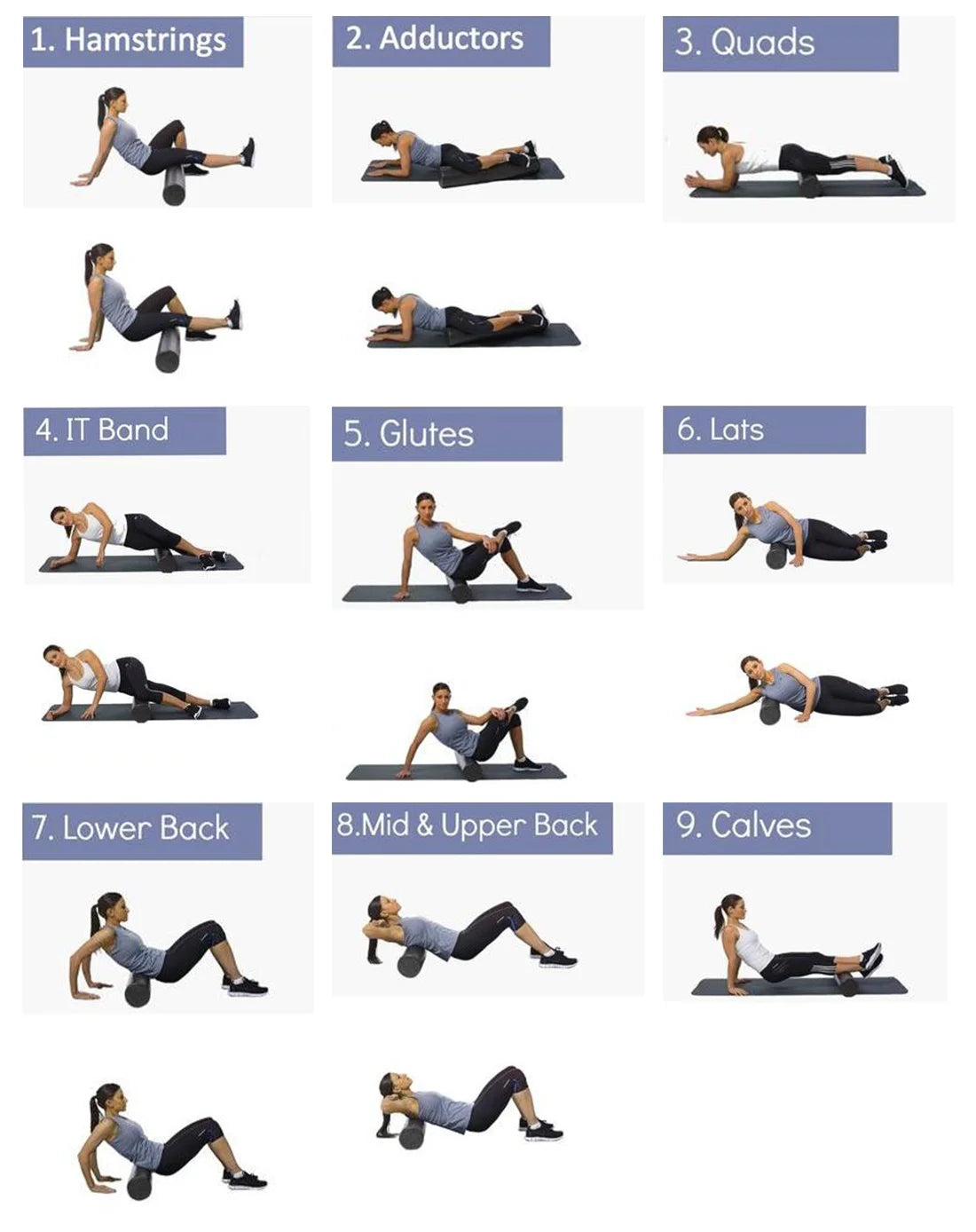 High-Density Pilates Foam Roller product image