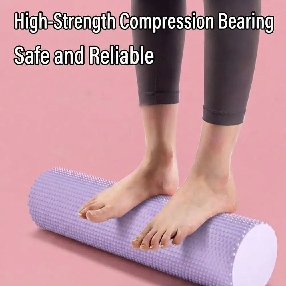 Pilates High-Density EVA Foam Roller – 45x10cm for Muscle Recovery, Body Shaping & Yoga Stretching