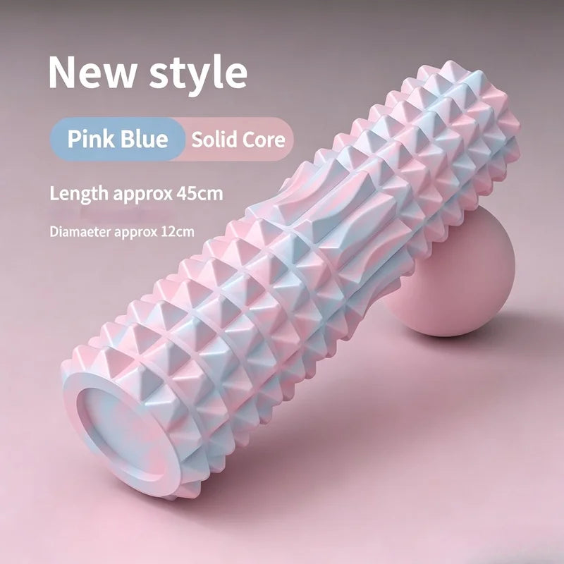 Pilates Crescent Foam Roller – 45x12cm Solid for Deep Tissue Massage, Yoga & Home Workout Recovery