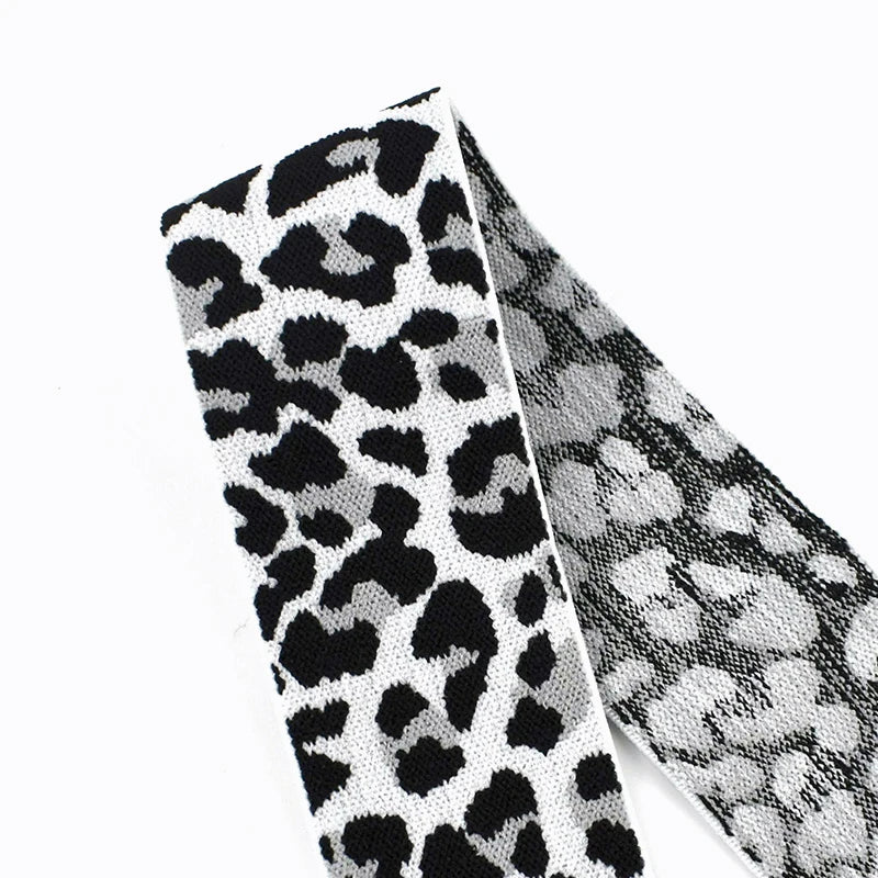 Leopard Print Elastic Resistance Band – Pilates Stretch & Workout product image