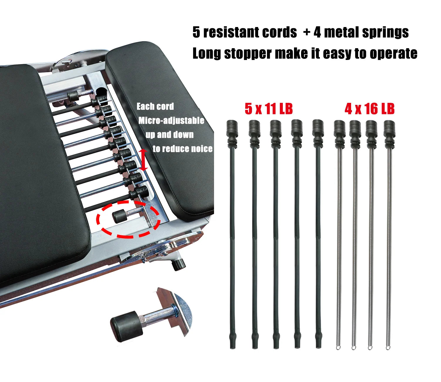 Foldable Home Pilates Reformer – Full-Body Studio Machine product image