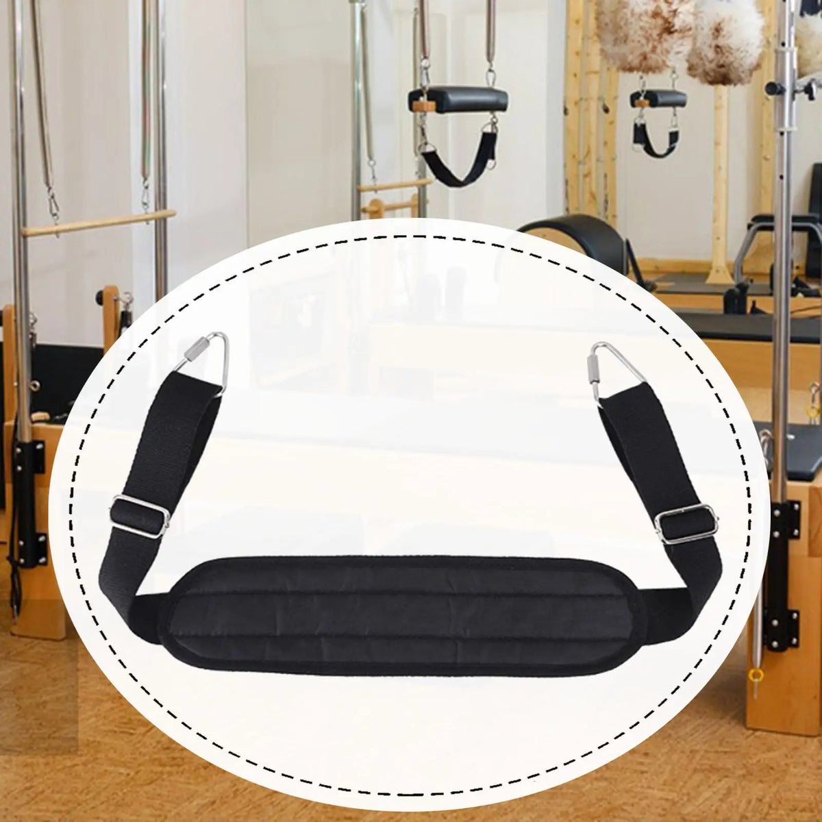 Pilates Reformer Foot Strap – Adjustable 76–100cm for Core Training, Leg Work & Full-Body Workout