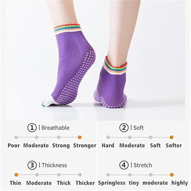 Non-Slip Yoga Grip Socks for Women – 6 Pairs Multipack product image