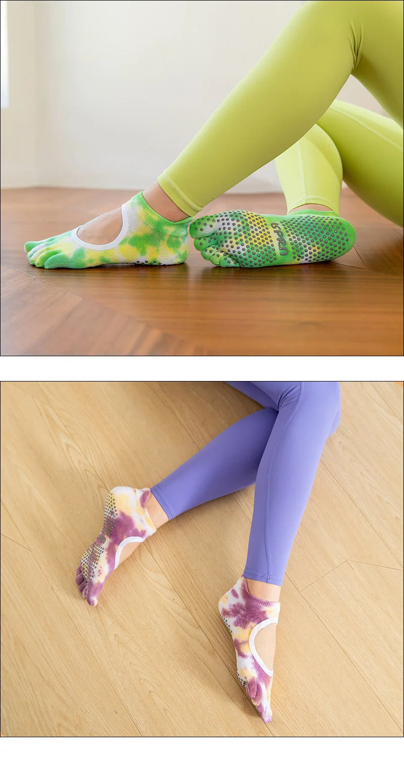 Professional Pilates Grip Socks for Women – Silicone Non-Slip product image