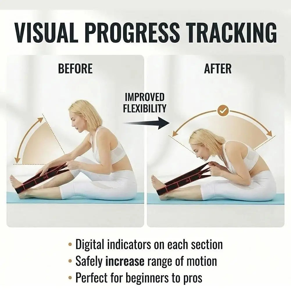 Pilates Stretch Resistance Band – 8-Level Multi-Segment for Yoga, Dance & Flexibility Training