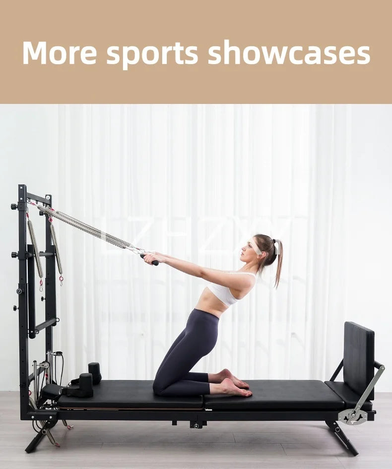 Foldable Half Tower Pilates Reformer – Home Studio Machine product image