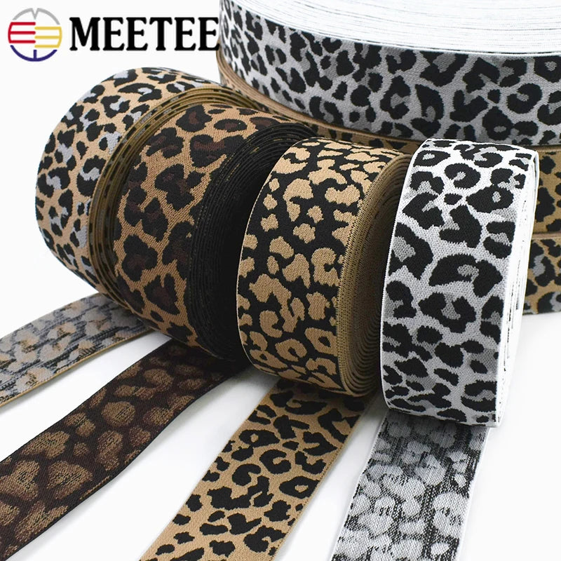Leopard Print Elastic Resistance Band – Pilates Stretch & Workout product image