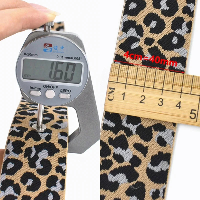 Leopard Print Elastic Resistance Band – Pilates Stretch & Workout product image