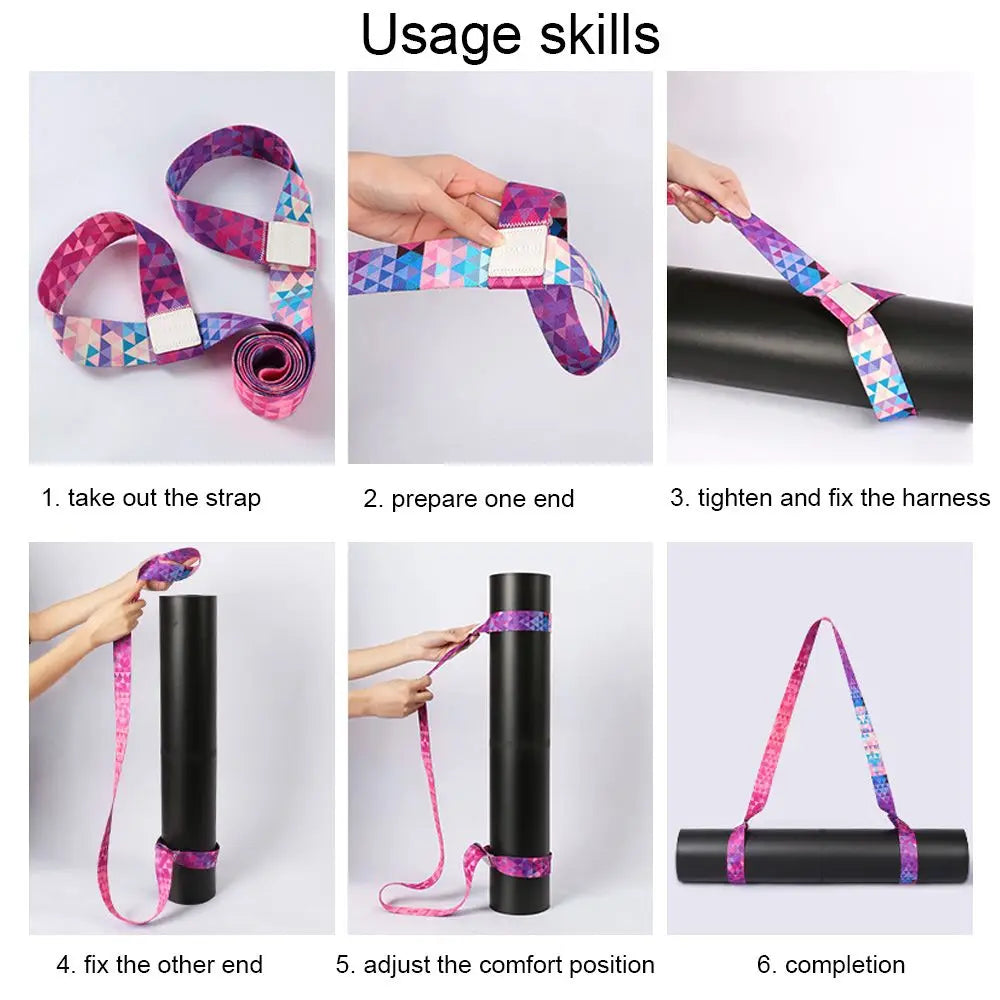 Adjustable Yoga Mat Strap Carrier – Nylon Sling Belt for Gym & Studio product image