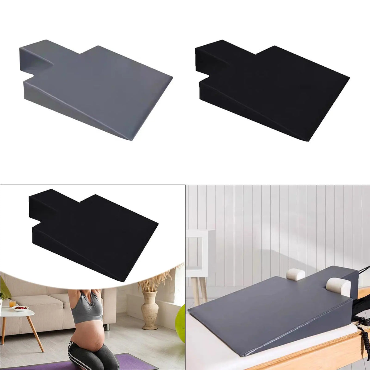 Pilates Reformer Wedge Block – High-Density Foam Support for Stretching & Core Training