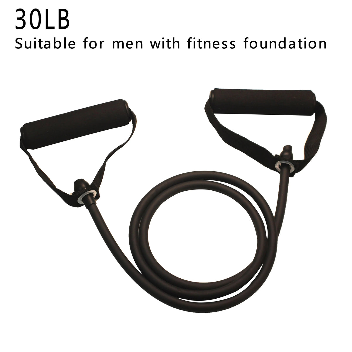 Pilates Resistance Bands with Handles – 10 to 30 lb for Full-Body Strength Training at Home