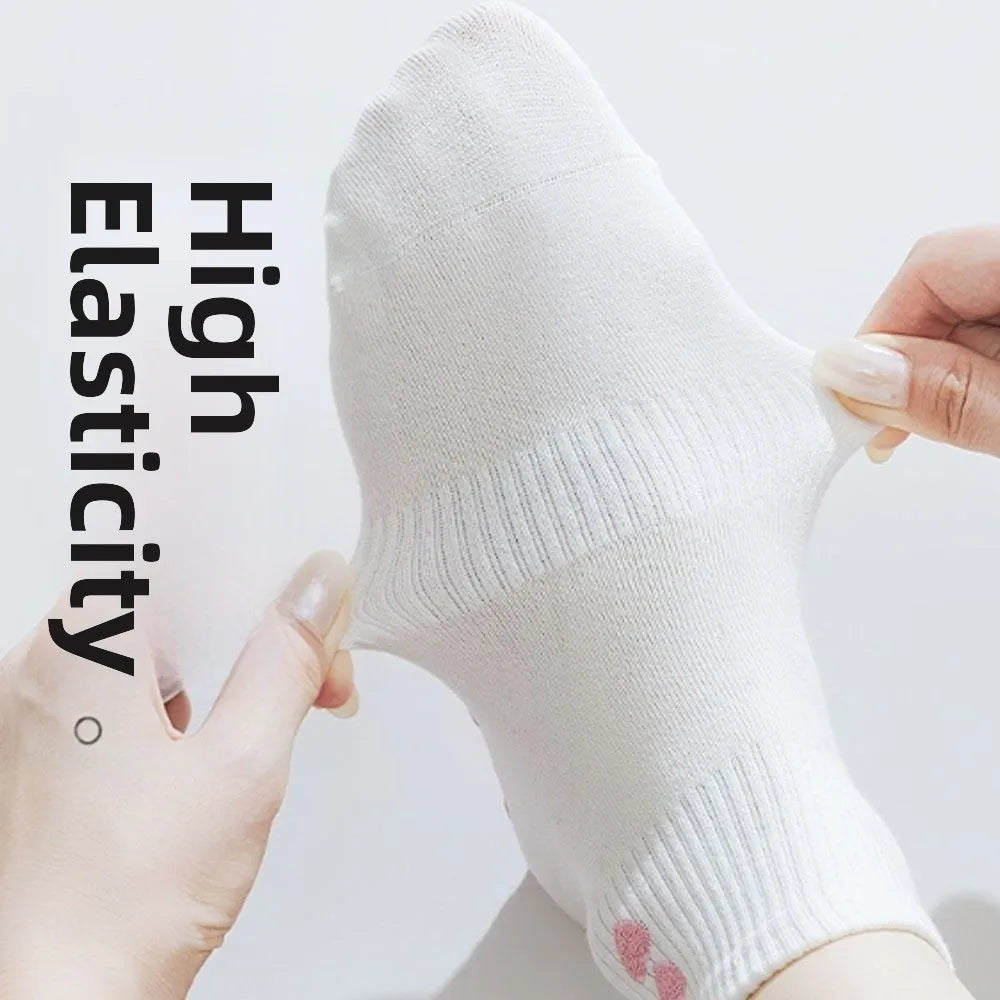 Pilates Grip Socks for Women – Cute Non-Slip Cotton Ankle Socks product image