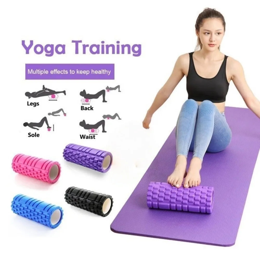 Pilates Hollow Foam Roller – 3D Floating Texture for Muscle Massage, Fascia Release & Yoga Recovery